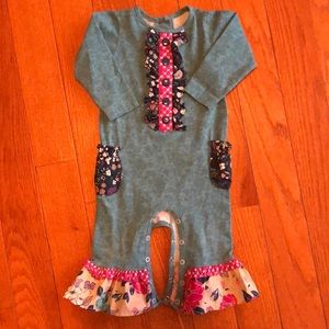 RicRac and Ruffles 12m romper.